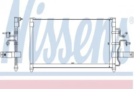 Конденсер кондиціонера NISSENS 94413