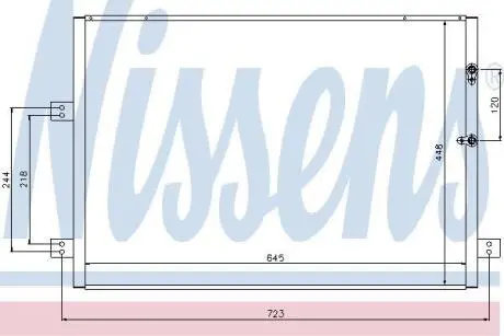 Радіатор кондиціонера NISSENS 94787