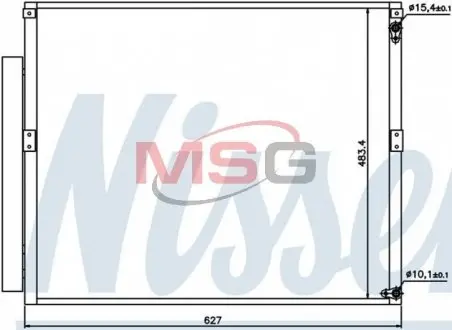 Радиатор кондиционера LEXUS GX470/LAND CRUISER PRADO J120 4.0 NISSENS 94919