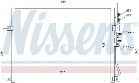 Радіатор кондиціонера First Fit NISSENS 94931