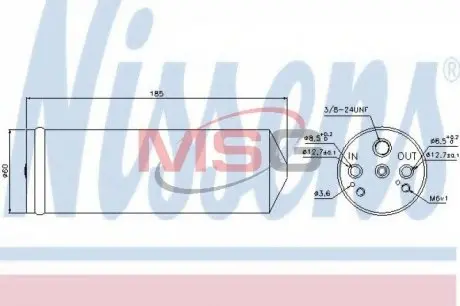 Осушувач кондиціонера NISSENS 95134