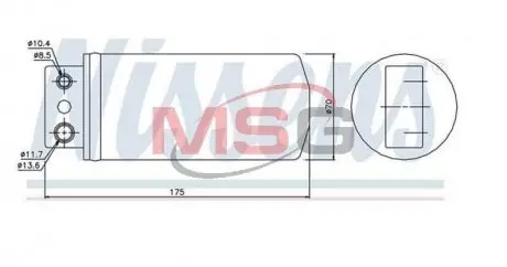 Осушувач кондиціонера NISSENS 95235