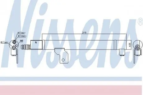 Осушувач кондиціонера NISSENS 95491