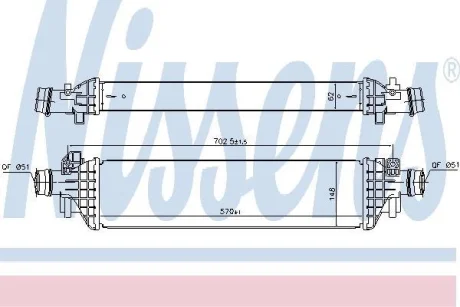 Радіатор наддуву NISSENS 96173