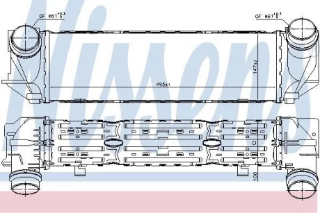 Радіатор наддуву NISSENS 96321