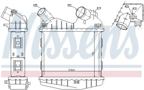 Радіатор наддуву NISSENS 96499