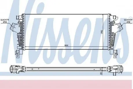 Радіатор наддуву NISSENS 96547
