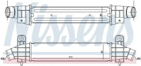 Радіатор інтеркулера NISSENS 96702