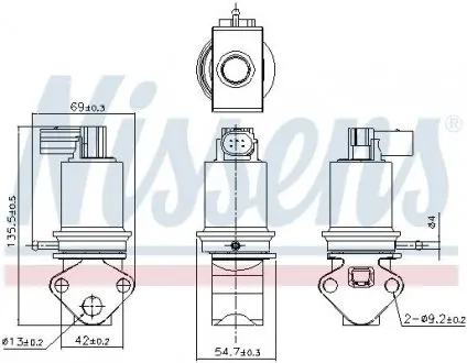 Клапан рециркуляціі ВГ (EGR) First Fit NISSENS 98179