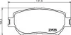 Тормозные колодки LEXUS/TOYOTA ES/GS/Camry &quot;F &quot;01&gt;&gt; NISSHINBO NP1017 (фото 1)