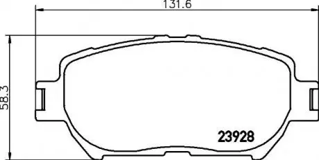 Тормозные колодки LEXUS/TOYOTA ES/GS/Camry "F "01>> NISSHINBO NP1017