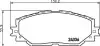 Тормозные колодки LEXUS/SUBARU/TOYOTA HS/Trezia/Corolla/Rav4&quot; F &quot;04&gt;&gt; NISSHINBO NP1019 (фото 1)