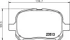 Колодки гальмівні дискові передні Toyota Camry 2.4, 3.0 (01-06)/Lexus RX 300 (00-03) NISSHINBO NP1033 (фото 1)