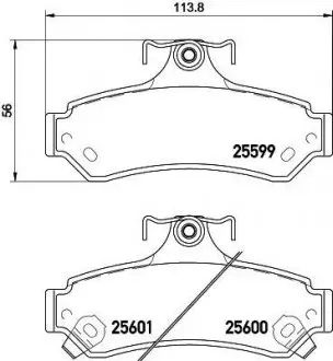 Тормозные колодки TOYOTA Camry V40/V50 "R "06>> NISSHINBO NP1056