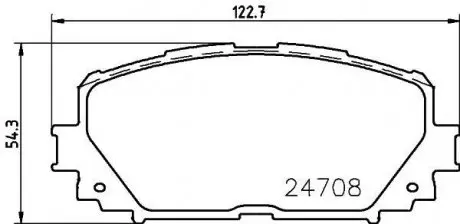 Тормозные колодки TOYOTA Yaris/Prius F'06>> NISSHINBO NP1060