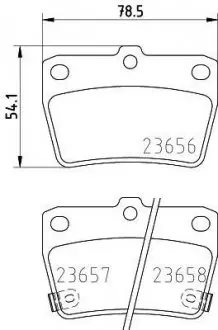 Гальмівні колодки TOYOTA RAV 4 2,0-2,4 94-06 NISSHINBO NP1081