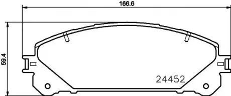 Тормозные колодки LEXUS/TOYOTA ES/RX/Camry/Rav 4" F "05>> NISSHINBO NP1109SC