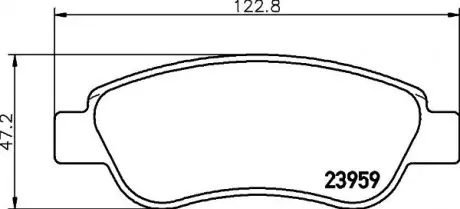 Тормозные колодки CITROEN/PEUGEOT/TOYOTA C1/107/Aygo \'\'05>> NISSHINBO NP1138