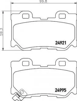 Тормозные колодки INFINITI/NISSAN FX/Q60/370Z "R"07>> NISSHINBO NP2057
