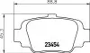 Колодки гальмівні дискові задні Nissan Micra 1.0, 1.3 (92-00) NISSHINBO NP2066 (фото 1)