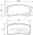 Гальмівні колодки CITROEN/DODGE/HYUNDAI/JEEP/MITSUBISHI/PEUGEOT "R "90>> NISSHINBO NP3004 (фото 1)