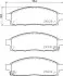 Колодки тормозные дисковые передние Mitsubishi L200 2.5 (05-) NISSHINBO NP3016 (фото 1)