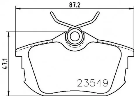 Тормозные колодки MITSUBISHI/VOLVO Lancer/S40/V40''R'1.6-2.0'90-04 NISSHINBO NP3025