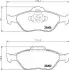 Колодки тормозные дисковые передние Mazda2 1.3, 1.4, 1.6 (03-)/Ford Fusion 1.4, 1.6 (04-12) NISSHINBO NP5008 (фото 1)