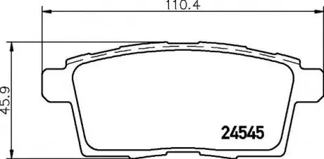 Тормозные колодки FORD/LINCOLN/MAZDA Edge/MKX/CX-7/CX-9"R"06>> NISSHINBO NP5024