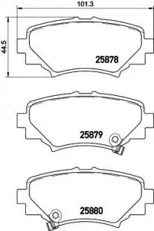 Тормозные колодки MAZDA 3" R "13-19 NISSHINBO NP5035