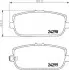 Колодки тормозные дисковые задние Mazda MX-5 1.8, 2.0 (05-) NISSHINBO NP5043 (фото 1)