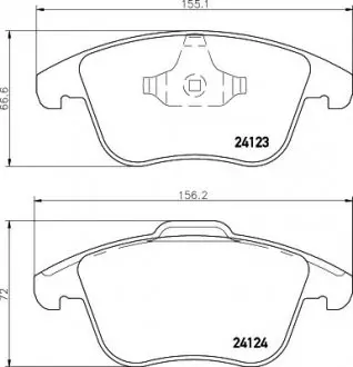 Тормозные колодки FORD/LAND ROVER/VOLVO Mondeo/Freelander/S60/XC70"F"06>> NISSHINBO NP5077