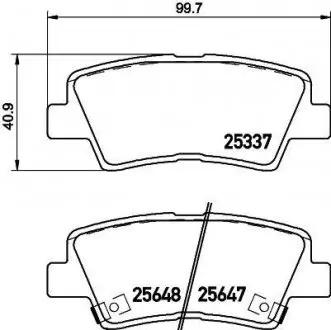 Тормозные колодки HYUNDAI/KIA Grandeur/Optima "R" 10>> NISSHINBO NP6036