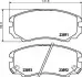 Тормозные колодки HYUNDAI Coupe/Sonata IV/Tucson/KIA Sportage New/Magentis/Optima -06 NISSHINBO NP6091 (фото 1)