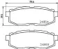 Гальмівні колодки SUBARU/TOYOTA BRZ/Forester/Tribeca/GT86 "R "05>> NISSHINBO NP7013 (фото 1)
