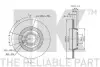 Диск гальмівний задній NK 204767 (фото 3)