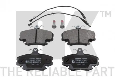 Тормозные колодки NK 229957