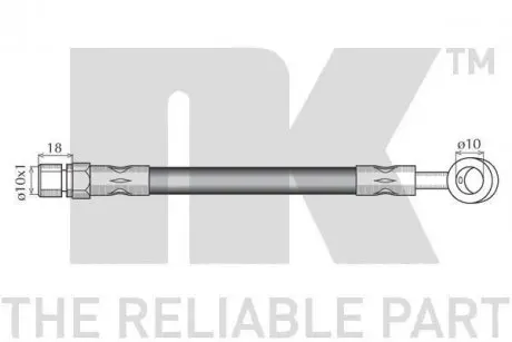 Шланг гальмівний NK 855008