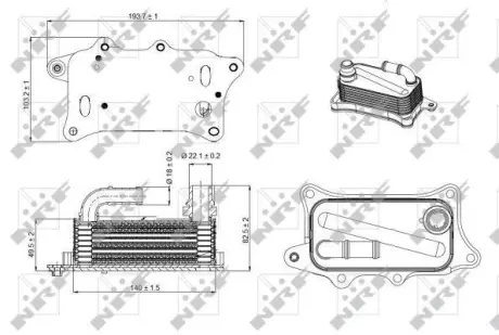 Корпус фільтра оливи NRF 31270