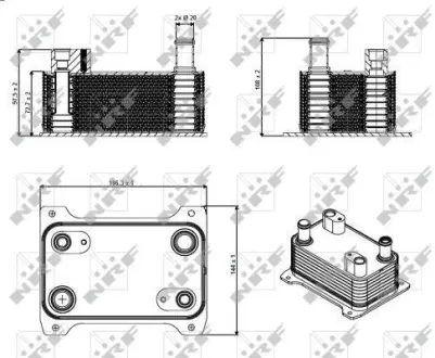Радіатор масляний NRF 31362