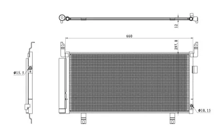 Радіатор кондиціонера NRF 350468
