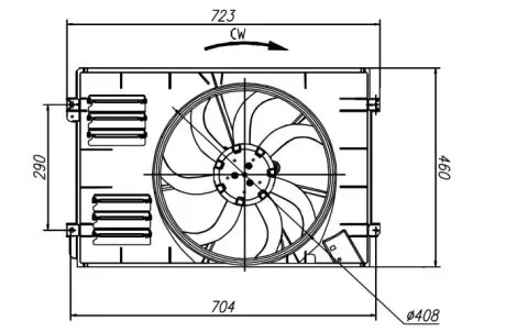Вентилятор радіатора NRF 47925