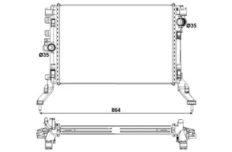 Радіатор охолодження NRF 53027
