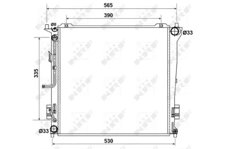 Радіатор охолодження NRF 53163