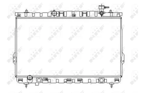 Радіатор двигуна NRF 53357