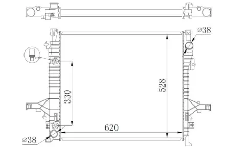 Радіатор NRF 550019