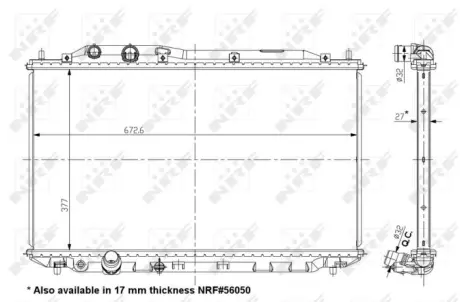 Радіатор охолодження NRF 56049