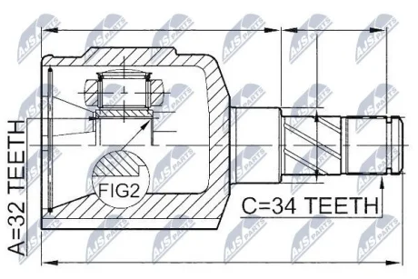 Шрус NTY NPWDW014