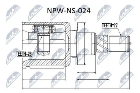 ШРУС NTY NPWNS024