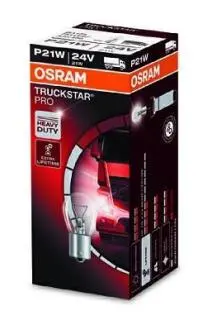 Лампочка P21W Truckstar Pro NextGen (картон, 10 шт, 24В, 21Вт, тип гнізда: BA15S) OSRAM 7511TSP